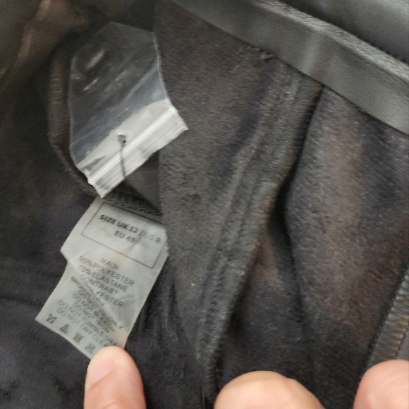 GORGEOUS Vegan Leather &Woven Trousers - Picture 6 of 16